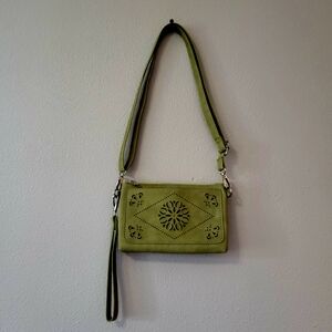 Chic Olive Wristlet Clutch